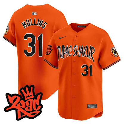 Men’s Baltimore Orioles Tupac Shakur Vapor Premier Limited Jersey - All Stitched