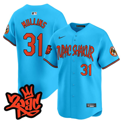 Men’s Baltimore Orioles Tupac Shakur Vapor Premier Limited Jersey - All Stitched