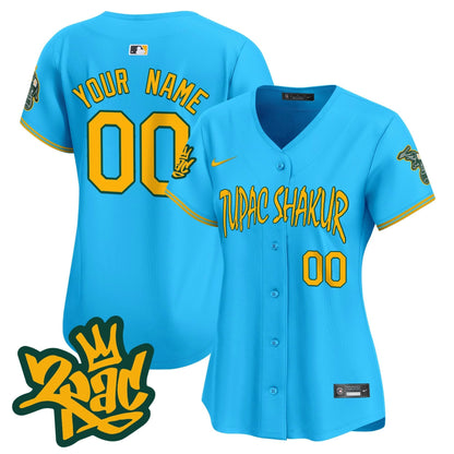 Oakland Athletics Tupac Shakur Vapor Premier Limited Custom Jersey - All Stitched