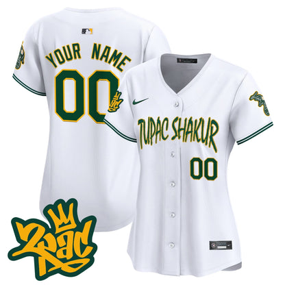 Oakland Athletics Tupac Shakur Vapor Premier Limited Custom Jersey - All Stitched