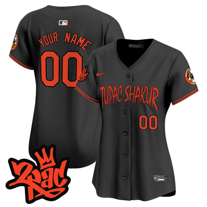 Baltimore Orioles Tupac Shakur Vapor Premier Limited Custom Jersey - All Stitched