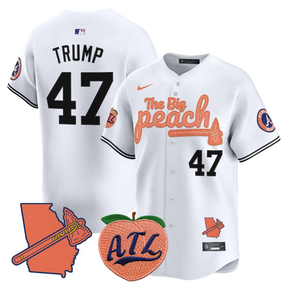 Men's Atlanta Braves The Big Peach Vapor Premier Limited Jersey V2 - All Stitched