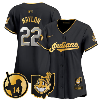 Women's Cleveland Indians Larry Doby Patch Vapor Premier Limited Jersey - All Stitched