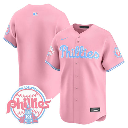 Unisex Phillies Bubblegum Pink Vapor Premier Limited Jersey V2 - All Stitched