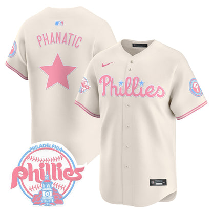 Unisex Phillies Bubblegum Pink Vapor Premier Limited Jersey V2 - All Stitched