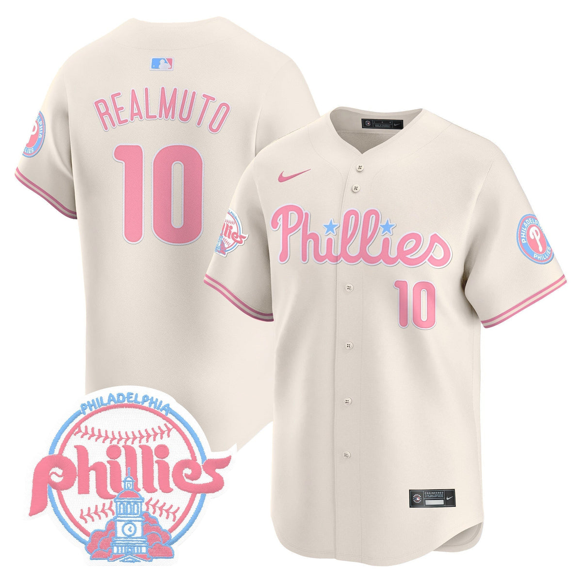 Unisex Phillies Bubblegum Pink Vapor Premier Limited Jersey V2 - All Stitched