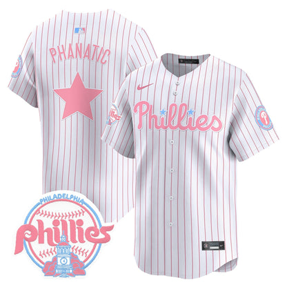 Unisex Phillies Bubblegum Pink Vapor Premier Limited Jersey V2 - All Stitched