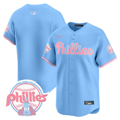Unisex Phillies Bubblegum Pink Vapor Premier Limited Jersey V2 - All Stitched