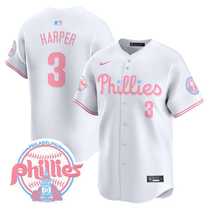 Unisex Phillies Bubblegum Pink Vapor Premier Limited Jersey V2 - All Stitched