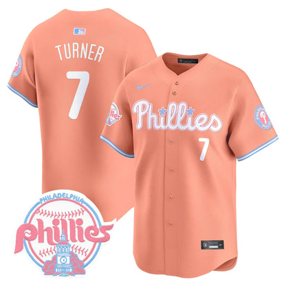 Unisex Phillies Bubblegum Pink Vapor Premier Limited Jersey V2 - All Stitched