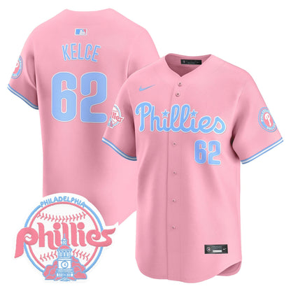 Unisex Phillies Bubblegum Pink Vapor Premier Limited Jersey V2 - All Stitched