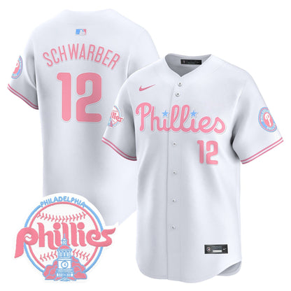 Unisex Phillies Bubblegum Pink Vapor Premier Limited Jersey V2 - All Stitched