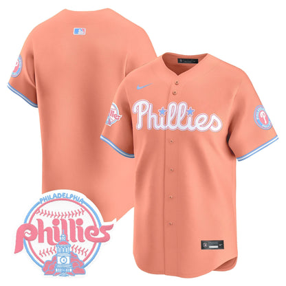 Unisex Phillies Bubblegum Pink Vapor Premier Limited Jersey V2 - All Stitched