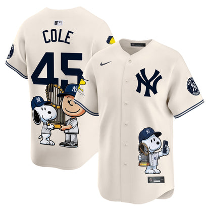 Unisex New York Yankees Peanut Snoopy Vapor Premier Limited Jersey - Printed