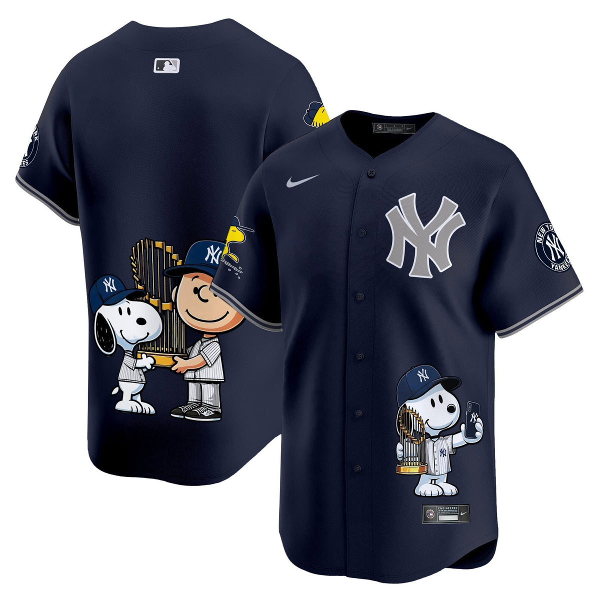 Unisex New York Yankees Peanut Snoopy Vapor Premier Limited Jersey - Printed