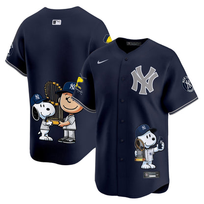Unisex New York Yankees Peanut Snoopy Vapor Premier Limited Jersey - Printed
