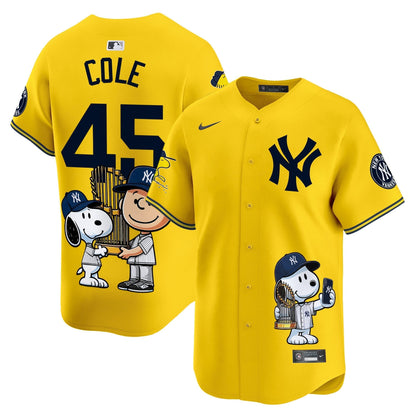 Unisex New York Yankees Peanut Snoopy Vapor Premier Limited Jersey - Printed