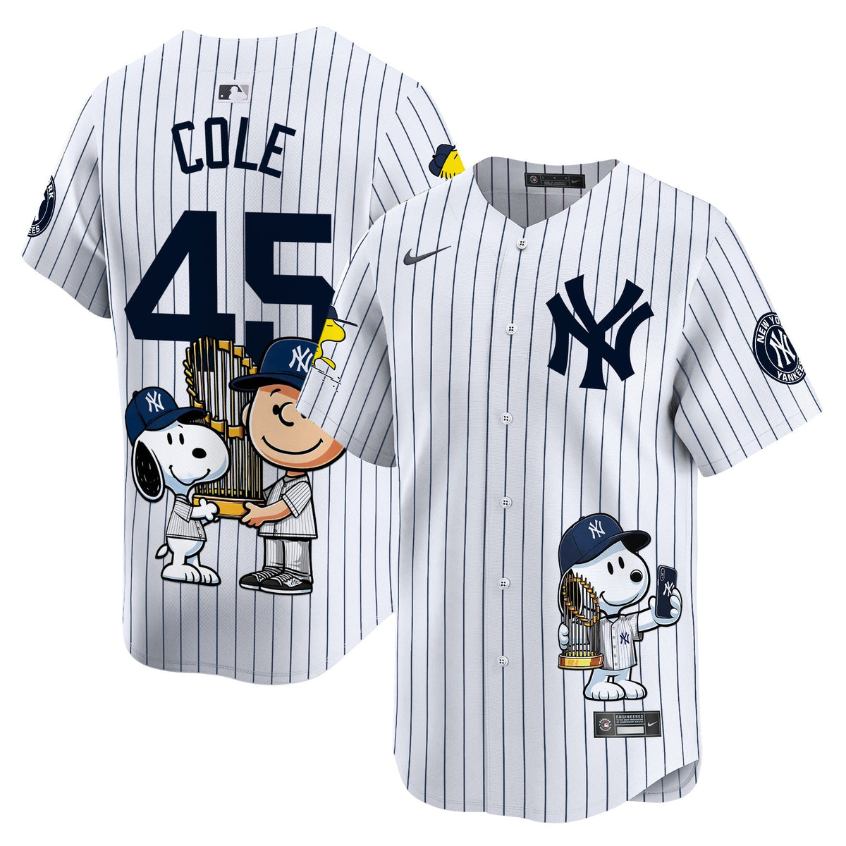 Unisex New York Yankees Peanut Snoopy Vapor Premier Limited Jersey - Printed