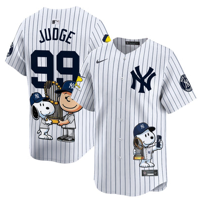 Unisex New York Yankees Peanut Snoopy Vapor Premier Limited Jersey - Printed