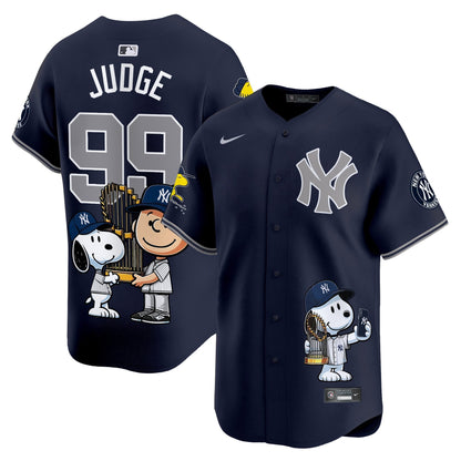 Unisex New York Yankees Peanut Snoopy Vapor Premier Limited Jersey - Printed