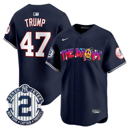 Men's New York Yankees The Bronx Graffiti Vapor Premier Limited Jersey V7 - All Stitched