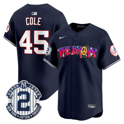 Men's New York Yankees The Bronx Graffiti Vapor Premier Limited Jersey V7 - All Stitched