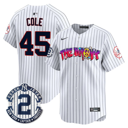 Men's New York Yankees The Bronx Graffiti Vapor Premier Limited Jersey V7 - All Stitched