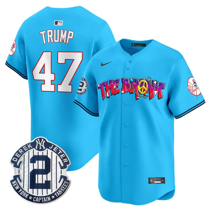 Men's New York Yankees The Bronx Graffiti Vapor Premier Limited Jersey V7 - All Stitched