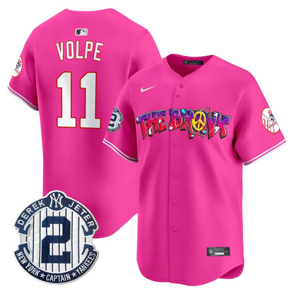 Men's New York Yankees The Bronx Graffiti Vapor Premier Limited Jersey V7 - All Stitched