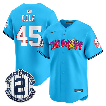 Men's New York Yankees The Bronx Graffiti Vapor Premier Limited Jersey V7 - All Stitched