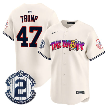 Men's New York Yankees The Bronx Graffiti Vapor Premier Limited Jersey V7 - All Stitched