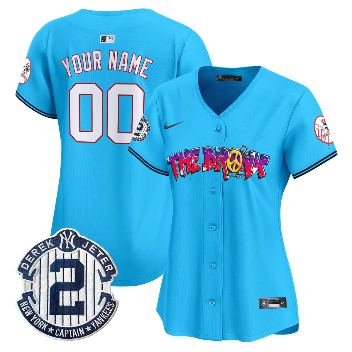 New York Yankees The Bronx Graffiti Vapor Premier Limited Custom Jersey V7 - All Stitched