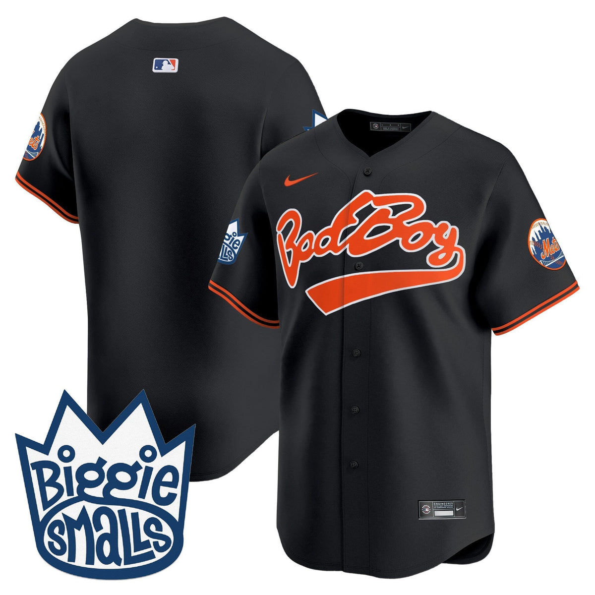 Men's Mets Biggie Smalls Vapor Premier Limited Jersey - All Stitched