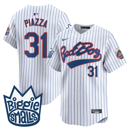 Men's Mets Biggie Smalls Vapor Premier Limited Jersey - All Stitched