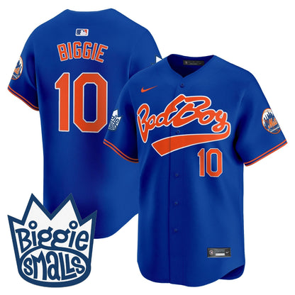 Men's Mets Biggie Smalls Vapor Premier Limited Jersey - All Stitched