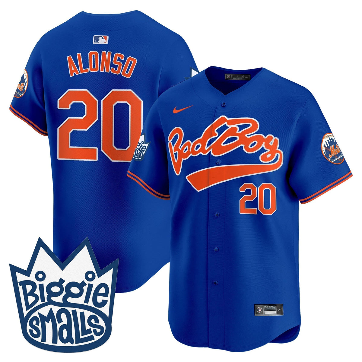 Men's Mets Biggie Smalls Vapor Premier Limited Jersey - All Stitched