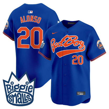 Men's Mets Biggie Smalls Vapor Premier Limited Jersey - All Stitched