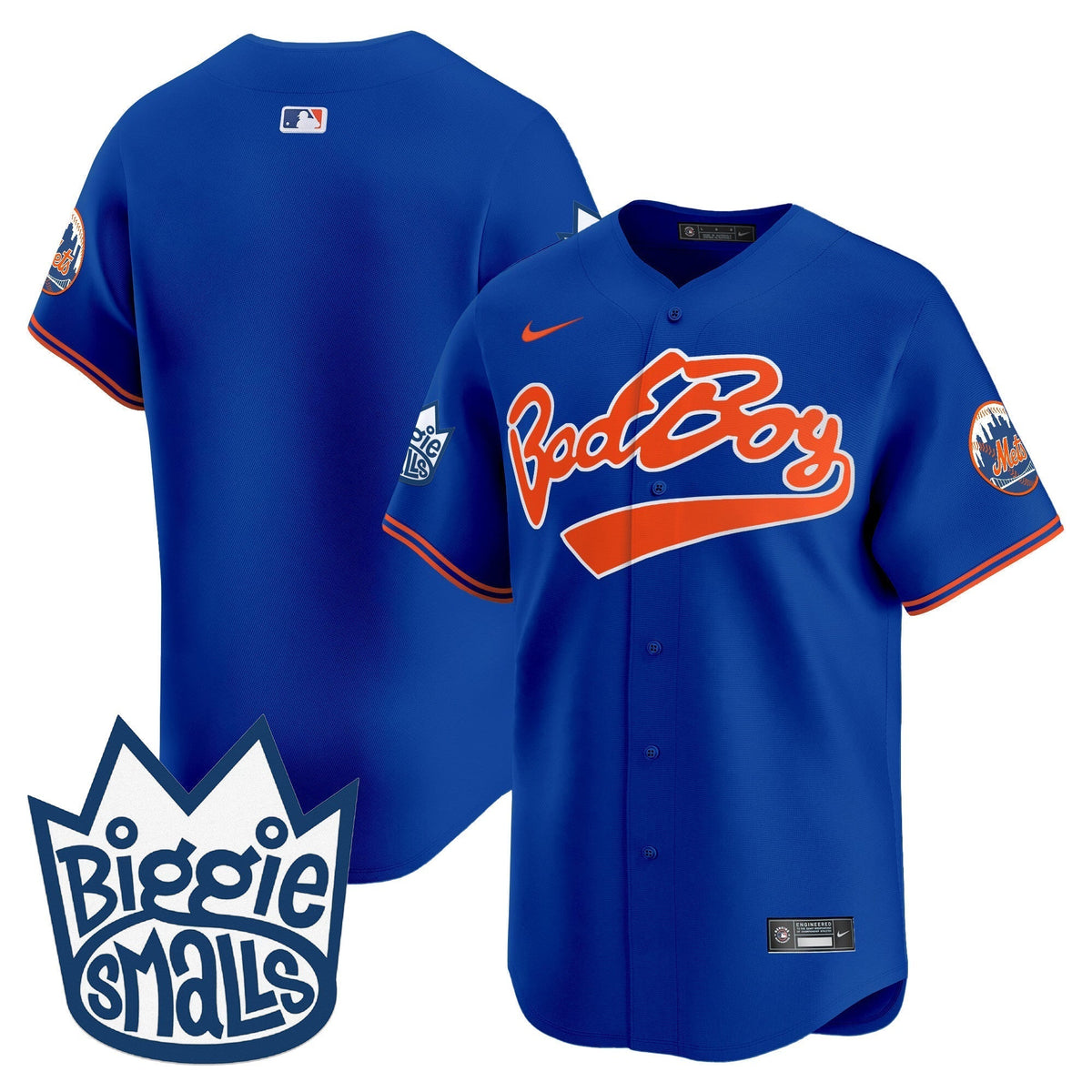 Men's Mets Biggie Smalls Vapor Premier Limited Jersey - All Stitched