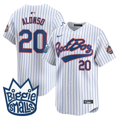Men's Mets Biggie Smalls Vapor Premier Limited Jersey - All Stitched