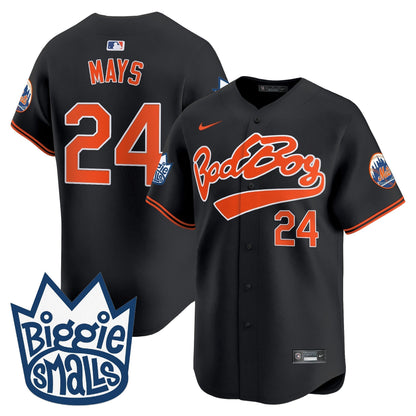 Men's Mets Biggie Smalls Vapor Premier Limited Jersey - All Stitched