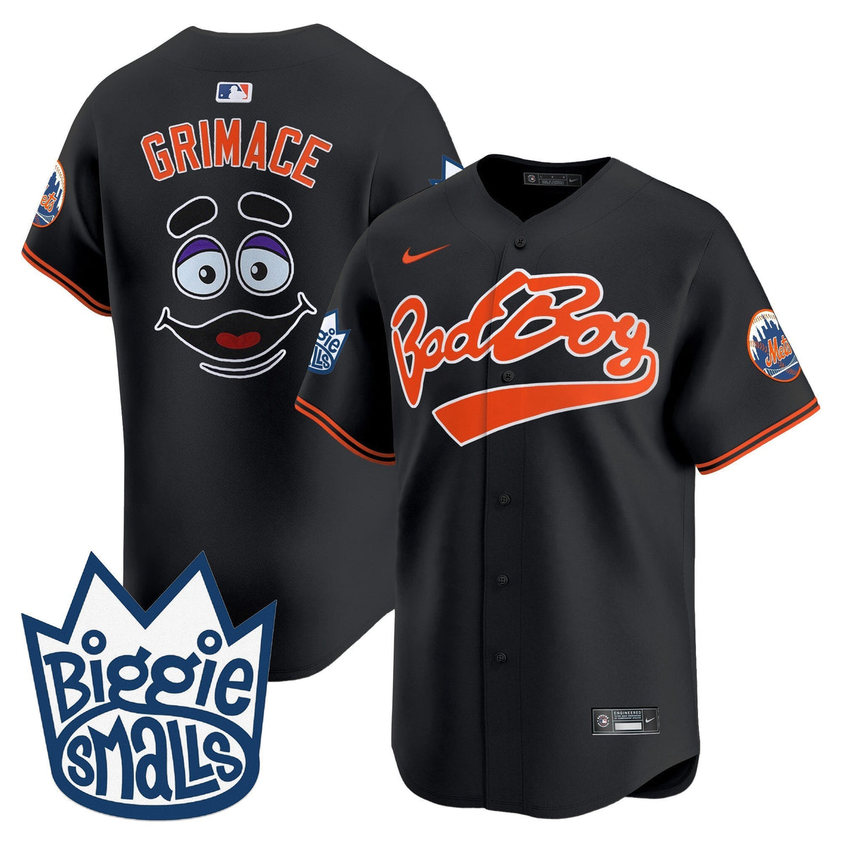 Men's Mets Biggie Smalls Vapor Premier Limited Jersey - All Stitched