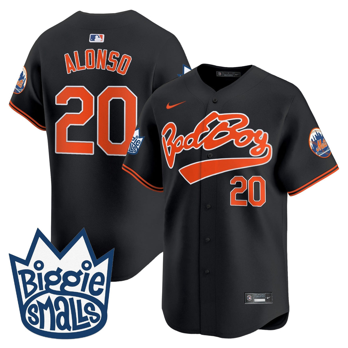 Men's Mets Biggie Smalls Vapor Premier Limited Jersey - All Stitched