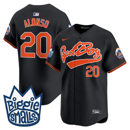 Men's Mets Biggie Smalls Vapor Premier Limited Jersey - All Stitched