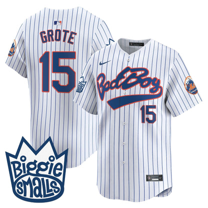 Men's Mets Biggie Smalls Vapor Premier Limited Jersey - All Stitched