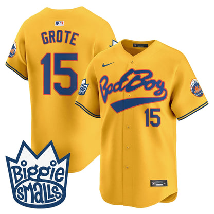 Men's Mets Biggie Smalls Vapor Premier Limited Jersey - All Stitched