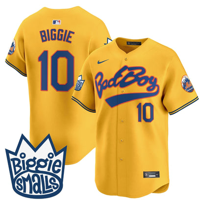 Men's Mets Biggie Smalls Vapor Premier Limited Jersey - All Stitched