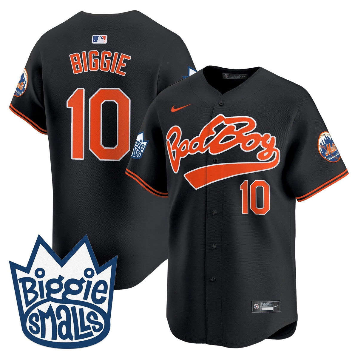 Men's Mets Biggie Smalls Vapor Premier Limited Jersey - All Stitched