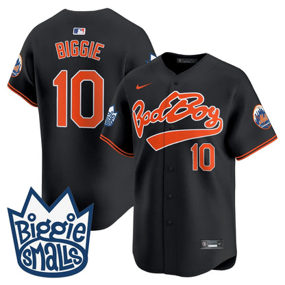 Men's Mets Biggie Smalls Vapor Premier Limited Jersey - All Stitched
