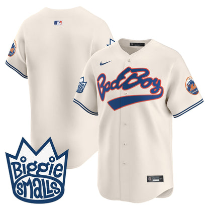 Men's Mets Biggie Smalls Vapor Premier Limited Jersey - All Stitched