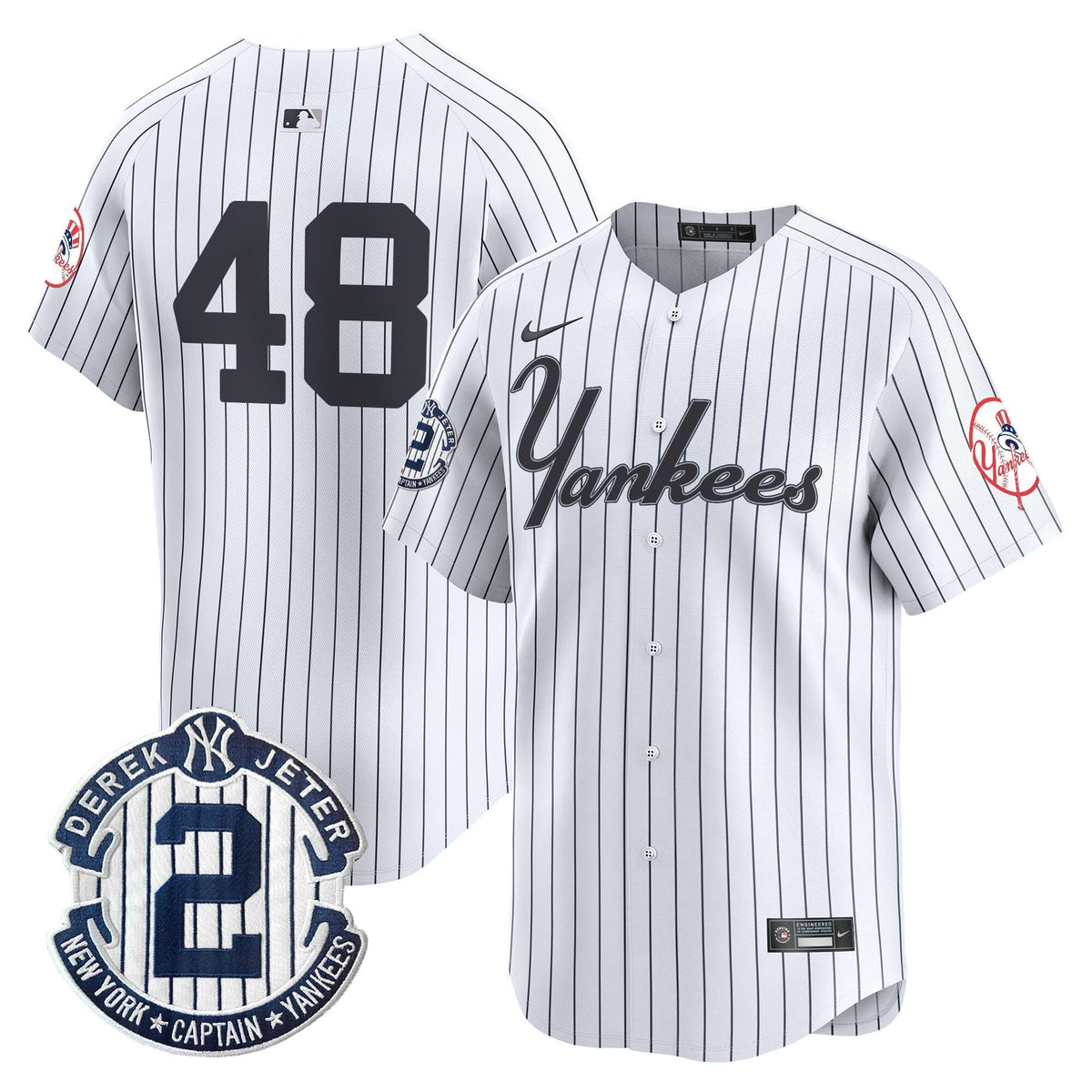 Men's Yankees Throwback Vapor Premier Limited Jersey V2 - All Stitched